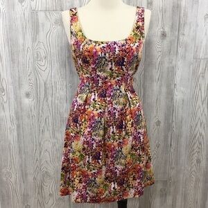 𝅺Nine West Floral Dress Sleeveless Multicolor Size 8